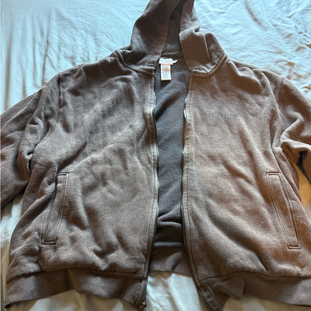 Calvin Klein Hoodie XL. Fits more like a large Thermal lining goes down arms